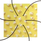  Square XXL Rose-One 6-hole and 4-side hole ceiling rose set, 400 mm - PROMO