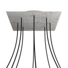 Square XXL Rose-One 8-hole and 4-side hole ceiling rosette set, 400 mm