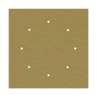 Square XXL Rose-One 8-hole and 4-side hole ceiling rosette set, 400 mm