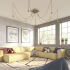  Square XXL Rose-One 8-hole and 4-side hole ceiling rose set, 400 mm - PROMO