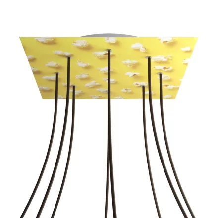  Square XXL Rose-One 8-hole and 4-side hole ceiling rose set, 400 mm - PROMO