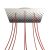  Square XXL Rose-One 8-hole and 4-side hole ceiling rose set, 400 mm - PROMO