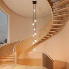 Square XXL Rose-One 9-hole and 4-side hole ceiling rosette set, 400 mm