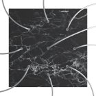 Square XXL Rose-One 9-hole and 4-side hole ceiling rosette set, 400 mm