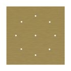 Square XXL Rose-One 9-hole and 4-side hole ceiling rosette set, 400 mm