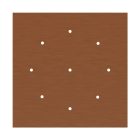 Square XXL Rose-One 9-hole and 4-side hole ceiling rosette set, 400 mm