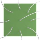 Square XXL Rose-One 9-hole and 4-side hole ceiling rosette set, 400 mm