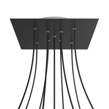  Square XXL Rose-One 9 X-shaped holes and 4 side holes ceiling rose kit, 400 mm