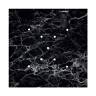 Square XXL Rose-One 9 ceiling rose set with X-shaped holes and 4 side holes, 400 mm