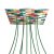  Square XXL Rose-One 9 X-shaped hole and 4-sided hole ceiling rose set, 400 mm - PROMO