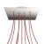  Square XXL Rose-One 9 X-shaped hole and 4-sided hole ceiling rose set, 400 mm - PROMO