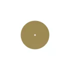 Round Rose-One ceiling rosette set with 1 hole and 4 side holes, 200 mm