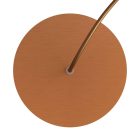 Round Rose-One ceiling rosette set with 1 hole and 4 side holes, 200 mm