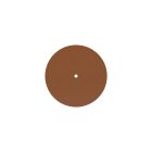 Round Rose-One ceiling rosette set with 1 hole and 4 side holes, 200 mm