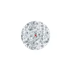  Round Rose-One ceiling rose set with 1 hole and 4 side holes, 200 mm - PROMO