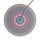  Round Rose-One ceiling rose set with 1 hole and 4 side holes, 200 mm - PROMO