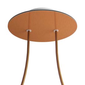   Round ceiling rose – a ceiling rose set with two holes and four side holes, 200 mm