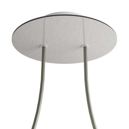 Round ceiling rose – a ceiling rose set with two holes and four side holes, 200 mm