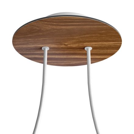 Round ceiling rose – a ceiling rose set with two holes and four side holes, 200 mm