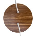 Round ceiling rose – a ceiling rose set with two holes and four side holes, 200 mm