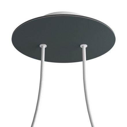 Round ceiling rose – a ceiling rose set with two holes and four side holes, 200 mm