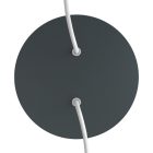 Round ceiling rose – a ceiling rose set with two holes and four side holes, 200 mm