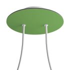 Round ceiling rose – a ceiling rose set with two holes and four side holes, 200 mm