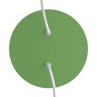 Round ceiling rose – a ceiling rose set with two holes and four side holes, 200 mm