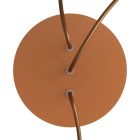 Round ceiling rose – 3 holes in a row and 4 side holes, ceiling rose set, 200 mm