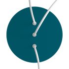 Round ceiling rose – 3 holes in a row and 4 side holes, ceiling rose set, 200 mm