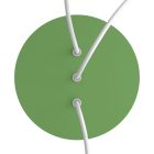 Round ceiling rose – 3 holes in a row and 4 side holes, ceiling rose set, 200 mm