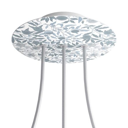  Round ceiling rose - Ceiling rose set with 3 holes and 4 side holes, 200 mm - PROMO