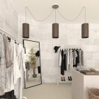  Round ceiling rose - Ceiling rose set with 3 holes and 4 side holes, 200 mm - PROMO