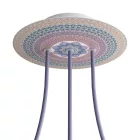  Round ceiling rose - Ceiling rose set with 3 holes and 4 side holes, 200 mm - PROMO