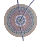  Round ceiling rose - Ceiling rose set with 3 holes and 4 side holes, 200 mm - PROMO