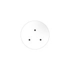 Round ceiling rose – a ceiling rose set with three holes and four side holes, 200 mm