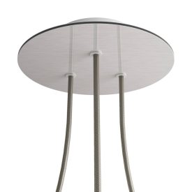   Round ceiling rose – a ceiling rose set with three holes and four side holes, 200 mm