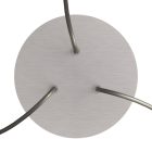 Round ceiling rose – a ceiling rose set with three holes and four side holes, 200 mm