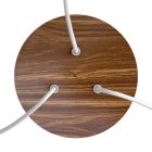 Round ceiling rose – a ceiling rose set with three holes and four side holes, 200 mm