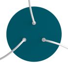 Round ceiling rose – a ceiling rose set with three holes and four side holes, 200 mm