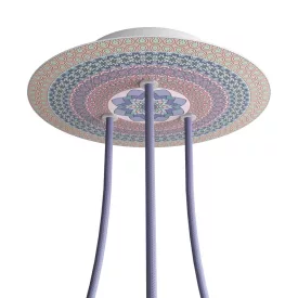    Round Rose-One 3-hole and 4-side hole ceiling rose set, 200 mm - PROMO