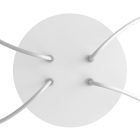 Round ceiling rose – a ceiling rose set with 4 holes and 4 side holes, 200 mm