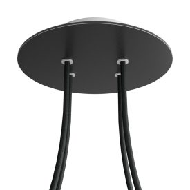   Round ceiling rose – a ceiling rose set with 4 holes and 4 side holes, 200 mm