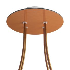   Round ceiling rose – a ceiling rose set with 4 holes and 4 side holes, 200 mm