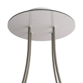   Round ceiling rose – a ceiling rose set with 4 holes and 4 side holes, 200 mm