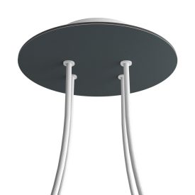   Round ceiling rose – a ceiling rose set with 4 holes and 4 side holes, 200 mm