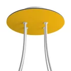 Round ceiling rose – a ceiling rose set with 4 holes and 4 side holes, 200 mm