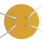 Round ceiling rose – a ceiling rose set with 4 holes and 4 side holes, 200 mm