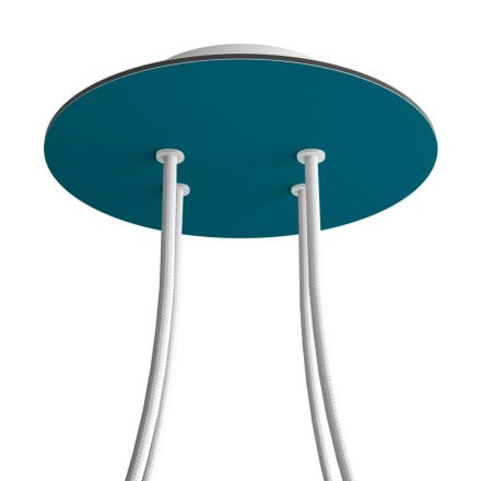 Round ceiling rose – a ceiling rose set with 4 holes and 4 side holes, 200 mm