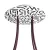  Round Rose-One 4-hole and 4-side hole ceiling rose set, 200 mm - PROMO